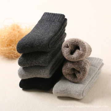 cheap sale warm terry mens 100% merino wool socks